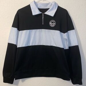 Romwe long sleeve collard Waikiki Hawaii Localsonky graphic symbol